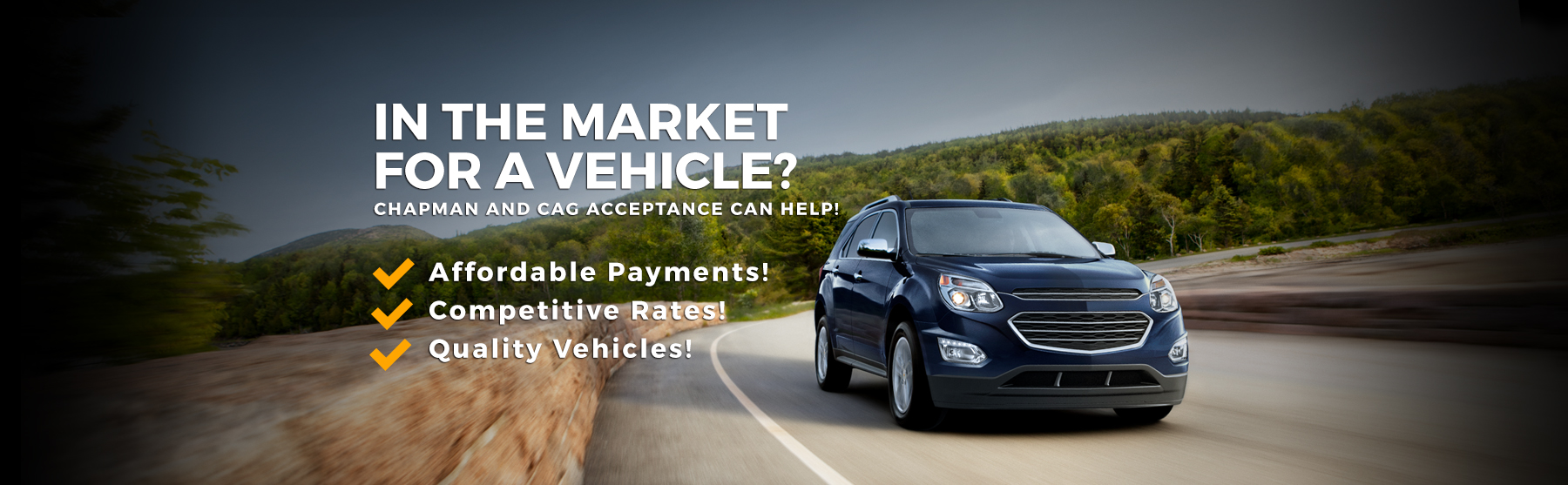 In The market for a new vehicle?